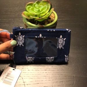 Vera Bradley Zip ID Case/ Sea turtles